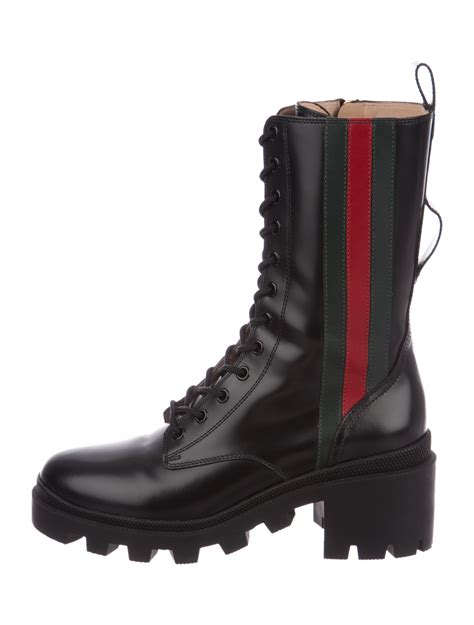 gucci combat boots sale|high heel gucci boots.